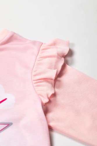 Brand Threads Girls Pink Peppa Pig Nightdress | Kids Nightie Sleepwear | Dreamy Nightdress with Frill Sleeves