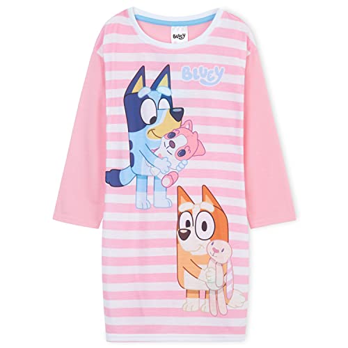 Bluey Nightdress for Girls (Pink, 4-5 Years)