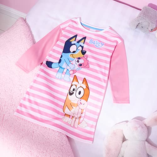 Bluey Nightdress for Girls (Pink, 4-5 Years)