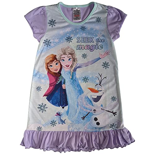 Disney Girls Frozen Nightdress - Sizes 2 to 10 Years - Seek T - 9-10 Years (134-140 cm) Blue/Lilac
