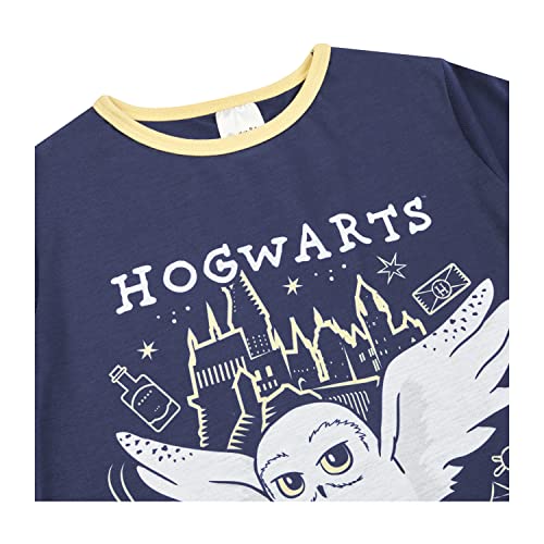 HARRY POTTER Girls Nightdress, Hedwig Nightie, Ages 6 to 13 Years Old (8-9 Years) Blue