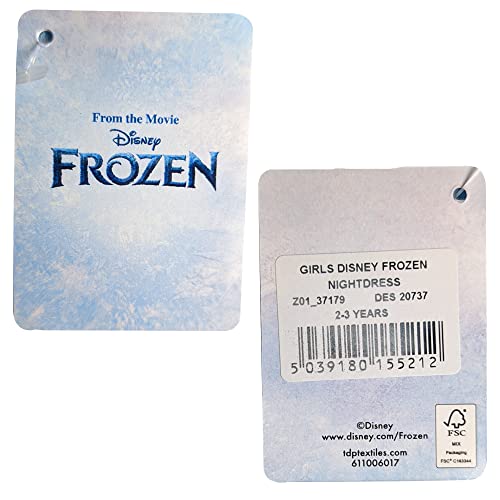 Disney Girls Frozen Nightdress - Sizes 2 to 10 Years - Seek T - 9-10 Years (134-140 cm) Blue/Lilac