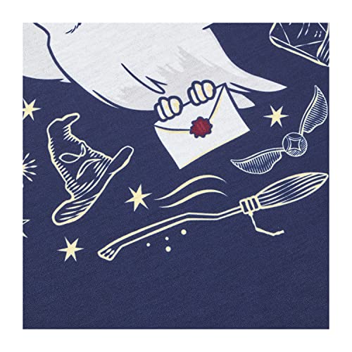 HARRY POTTER Girls Nightdress, Hedwig Nightie, Ages 6 to 13 Years Old (8-9 Years) Blue