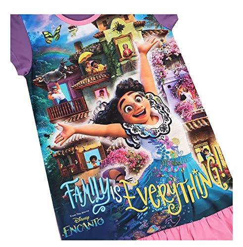 Disney Girls Encanto Nightie Nightdress Night Shirt (Encanto - Family, 3-4 Years)