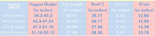 LOLPIP Girls Night Dress Mermaid Nighties Short Sleeve Pyjama Nightgown Dress for Kids Sleepwear for Girls Nightdress 3-4 Years