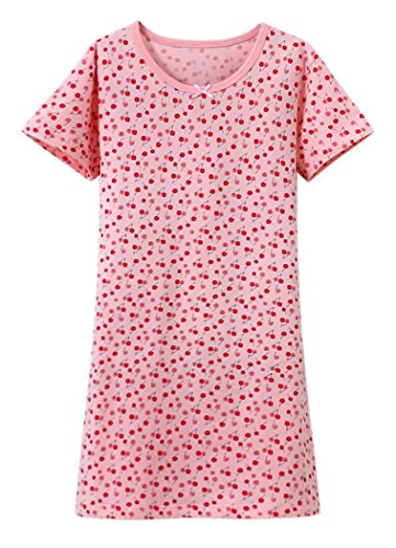 ABClothing Girls Soft Comfy Pink Cotton Nightdress Age 11 12 Years