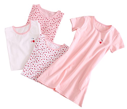 ABClothing Girls Soft Comfy Pink Cotton Nightdress Age 11 12 Years