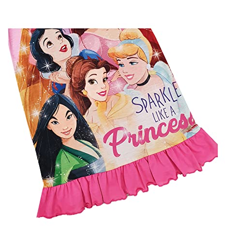 Girls Disney Princess Cinderella Mermaid Belle Nightie Nightdress Night Shirt (Disney Princess, 9-10 Years)