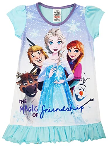 Disney Girls Frozen Nightie Nightdress Night Shirt (Frozen, 3-4 Years)