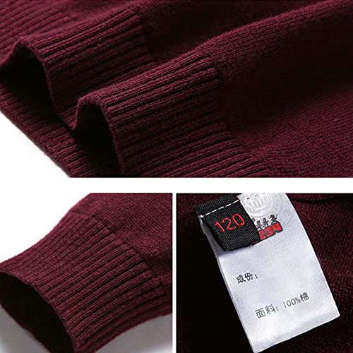 BASADINA Boys Jumpers Kids Knitwear Christmas Striped Sweater Long Sleeve Pullover Jumper Boy Warm Tops Clothes for Autumn and Winter Green