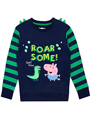 Peppa Pig Boys George Pig Sweatshirt Blue Age 3 to 4 Years