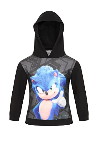 Sonic The Hedgehog 2 Boys Hoodie (8-9 Years) Black