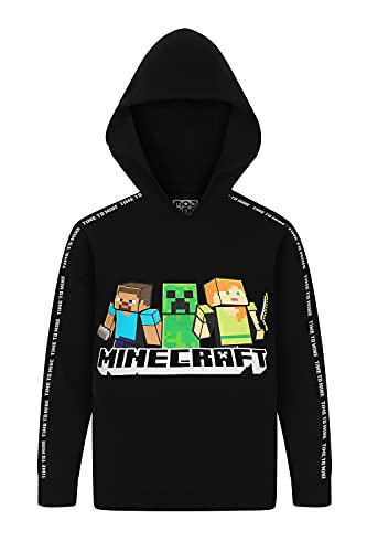 Minecraft Boys Official Black Hoodie (7 Years)