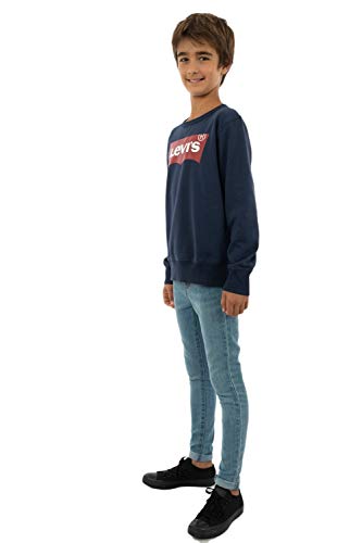 Levi's Kids -Batwing Crewneck Sweatshirt Boys, Blue, 14 Years