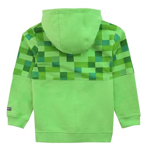 Minecraft Boys Creeper Hoodie Green Ages 7 to 8 Years