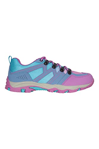 Mountain Warehouse Oscar Kids Walking Shoes - Breathable Trainers with Textile Upper, Heel & Toe Bumpers & EVA Cushion, for Boys & Girls - for Spring, Walking & Outdoors Lilac Kids Shoe Size 3 UK