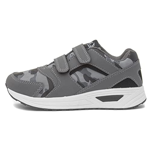 XL Kids Camo Print Easy Fasten - Size 1 UK - Grey