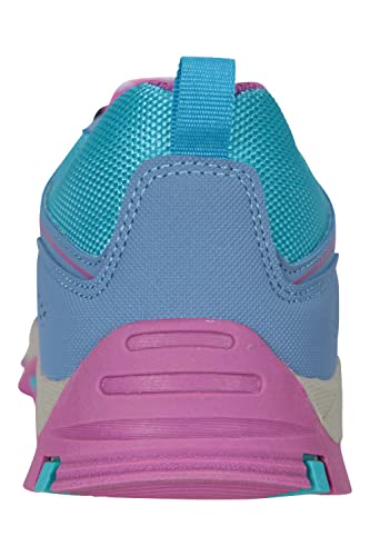 Mountain Warehouse Oscar Kids Walking Shoes - Breathable Trainers with Textile Upper, Heel & Toe Bumpers & EVA Cushion, for Boys & Girls - for Spring, Walking & Outdoors Lilac Kids Shoe Size 3 UK