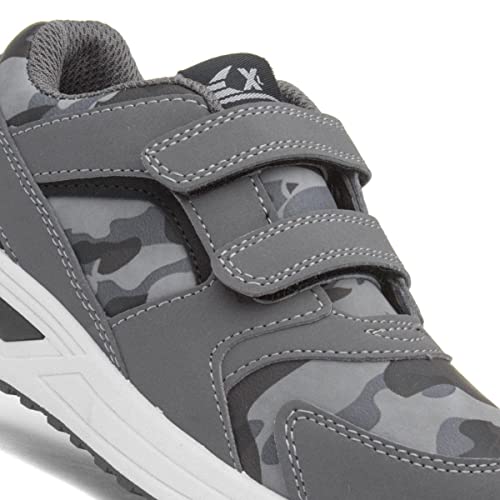 XL Kids Camo Print Easy Fasten - Size 1 UK - Grey