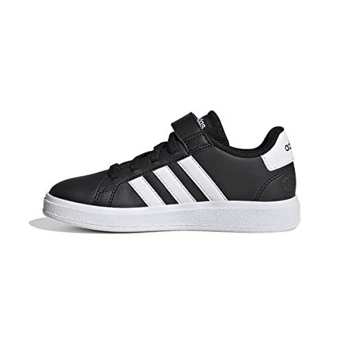 adidas Unisex Kids Grand Court Trainers, Core Black/Ftwr White/Core Black, 2 UK