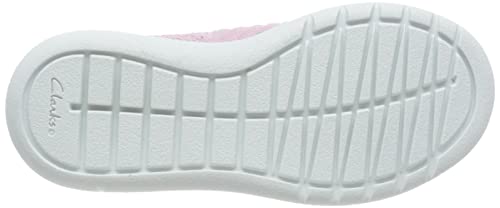 Clarks Girl's Ezera Walk T Sneaker, Light Pink, 7.5 UK Child