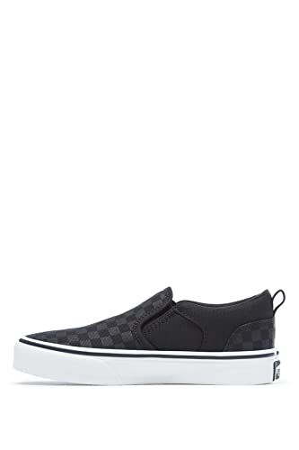 Vans Unisex Yt Asher Trainers, Checker Black Black, 11.5 UK Child
