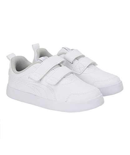 Puma Unisex Kids Courtflex V2 V Ps Sneakers, Puma White-Gray Violet, 1.5 UK