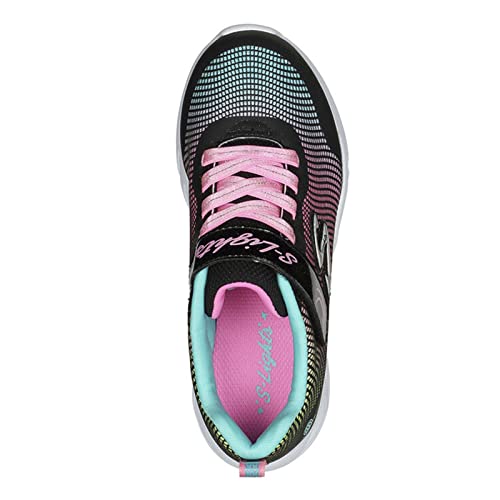 Skechers Girl's 303700l Bkmt Sneaker, Black Mesh Multi Trim, 11.5 UK