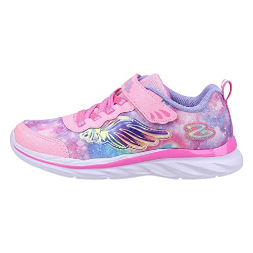 Skechers Girl's Quick Kicks Flying Beauty Sneaker, Pink Mesh Lavender Trim, 12 UK Child