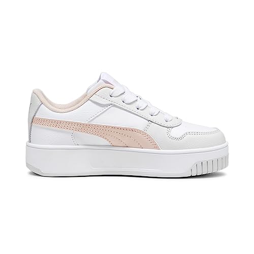 PUMA Carina Street PS Sneaker, White-Rose DUST-Feather Gray, 1 UK Child