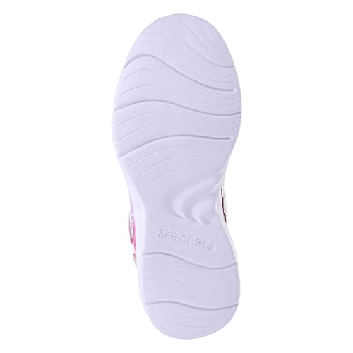 Skechers Girl's Quick Kicks Flying Beauty Sneaker, Pink Mesh Lavender Trim, 12 UK Child