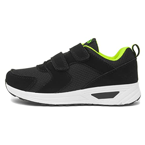 XL EMS Kids Easy Fasten Mesh Trainer - Size 1 UK - Black
