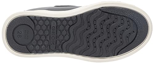 Geox Girl's J Skylin Sneaker, Black Lt Pink, One Size