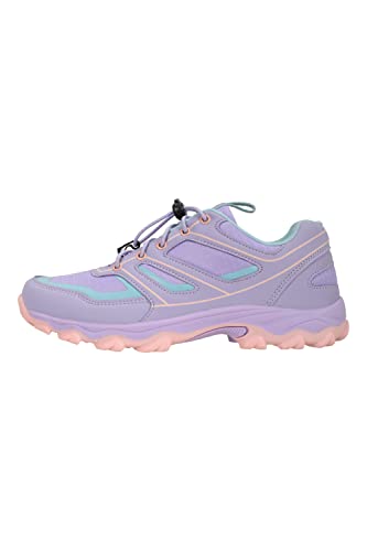 Mountain Warehouse Kids Approach Running Trainers. Indoor & Outdoor Sports Shoes for Boys & Girls. Lightweight, Durable & Breathable - for Spring, Walking & Hiking Lilac Kids Shoe Size 5 UK