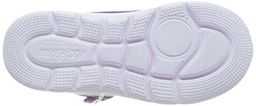 Skechers 302742N NVY Sneaker, Navy Textile/Aqua Trim, 4 UK