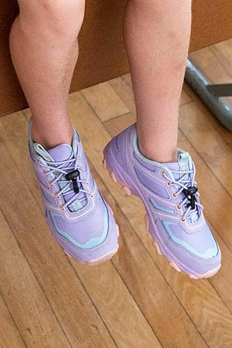 Mountain Warehouse Kids Approach Running Trainers. Indoor & Outdoor Sports Shoes for Boys & Girls. Lightweight, Durable & Breathable - for Spring, Walking & Hiking Lilac Kids Shoe Size 5 UK