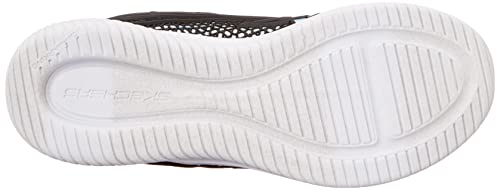 Skechers Girl's Jumpsters Wishful Star Sneaker, Black Pink, 1 UK