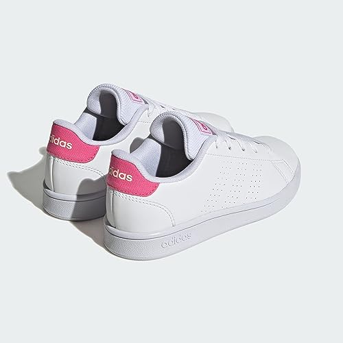 adidas Advantage Lifestyle Court Lace Sneakers, Ftwr White/Pulse Magenta/Wonder Quartz, 4