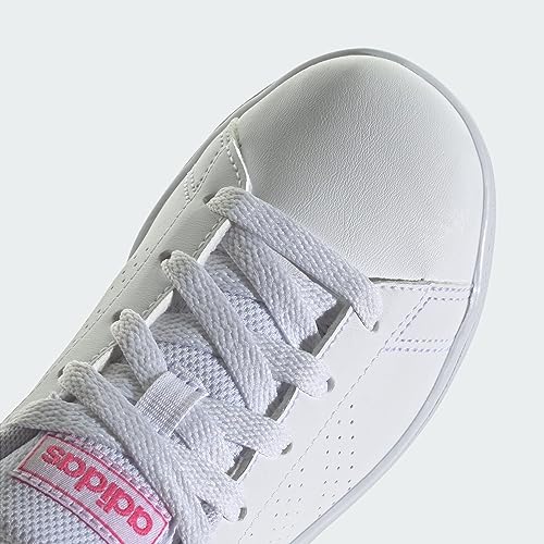 adidas Advantage Lifestyle Court Lace Sneakers, Ftwr White/Pulse Magenta/Wonder Quartz, 4