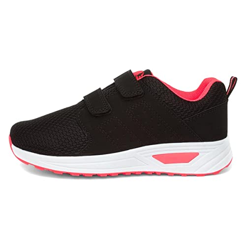 XL Medway Kids Easy Fasten Trainers - Size 1 UK - Black