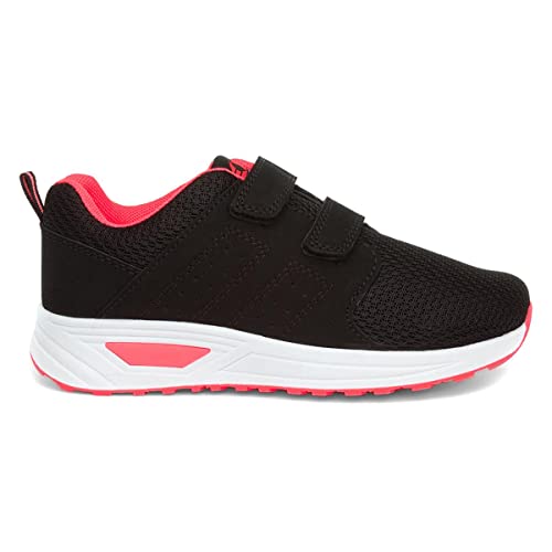 XL Medway Kids Easy Fasten Trainers - Size 1 UK - Black