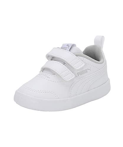 PUMA Unisex Kids Courtflex V2 V Inf Sneaker, White Puma White Gray Violet, 9 UK Child