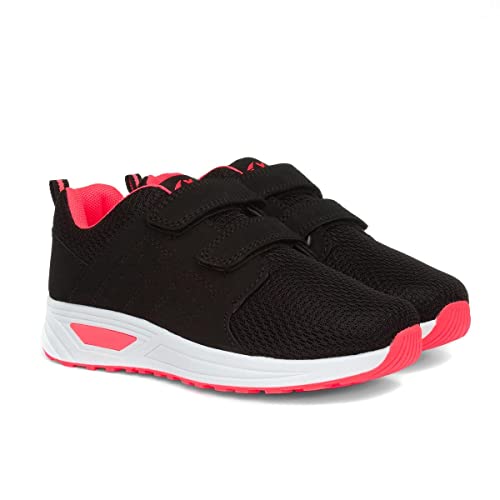 XL Medway Kids Easy Fasten Trainers - Size 1 UK - Black
