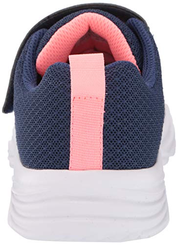 Skechers Girl's Dreamy Dancer Miss Minimalistic Sneaker, Navy Mesh Coral Trim, 1 UK