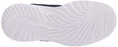 Skechers Girl's Dreamy Dancer Miss Minimalistic Sneaker, Navy Mesh Coral Trim, 1 UK