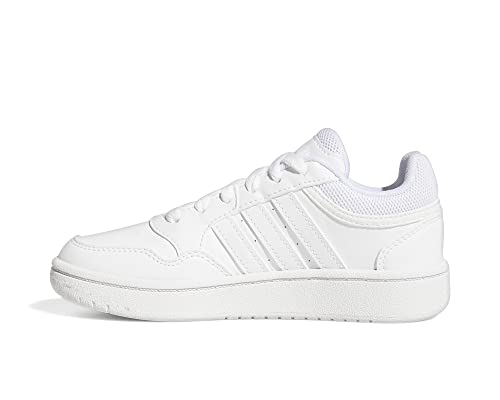 adidas Unisex Kids Hoops Trainers, Ftwr White/Ftwr White/Ftwr White, 3 UK
