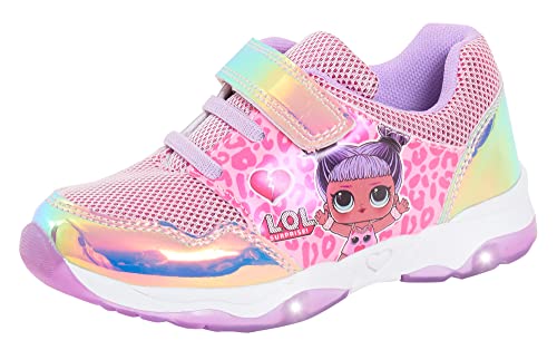 Girls LOL Surprise Dolls Light Up Trainers Pink EU 31 / UK 12 Child