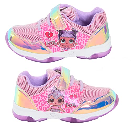 Girls LOL Surprise Dolls Light Up Trainers Pink EU 31 / UK 12 Child