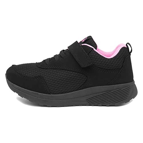 XL Lune Kids Easy Fasten Trainer - Size 1 UK - Black