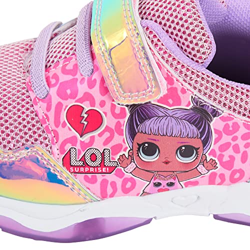 Girls LOL Surprise Dolls Light Up Trainers Pink EU 31 / UK 12 Child